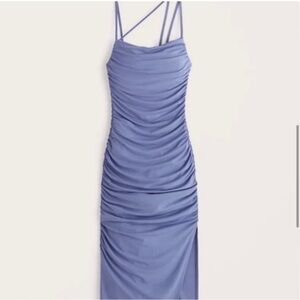 Abercrombie Asymmetrical Strappy Ruched Dress